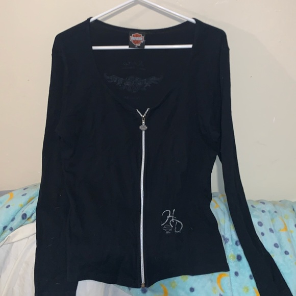 Sweat à Capuche (Hoodie) Harley-Davidson Femme - Noir - Taille S - Occasion Très Bon état